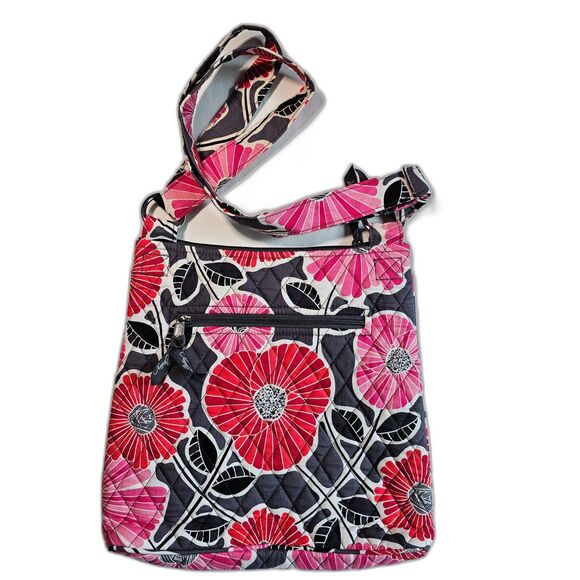 Vera Bradley Vintage Hipster Crossbody "Cherry Blossoms" Shoulder Purse Bag - Picture 1 of 9